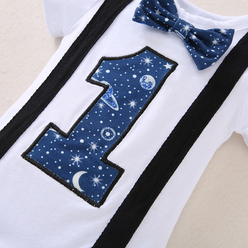 Clothing Birthday Short Sleeve Long Jumpsuit Suspender Jumpsuit, Climbing Suit