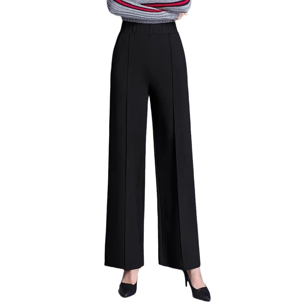 Popular Innovative Women's Solid Color Straight Casual Pants