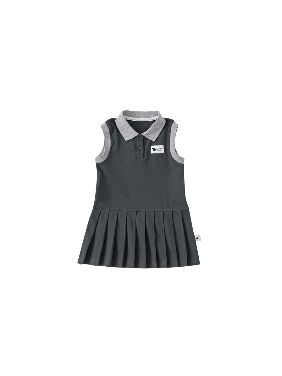 Children's Clothing Preppy Style Vest Skirt Summer Children's Dress
