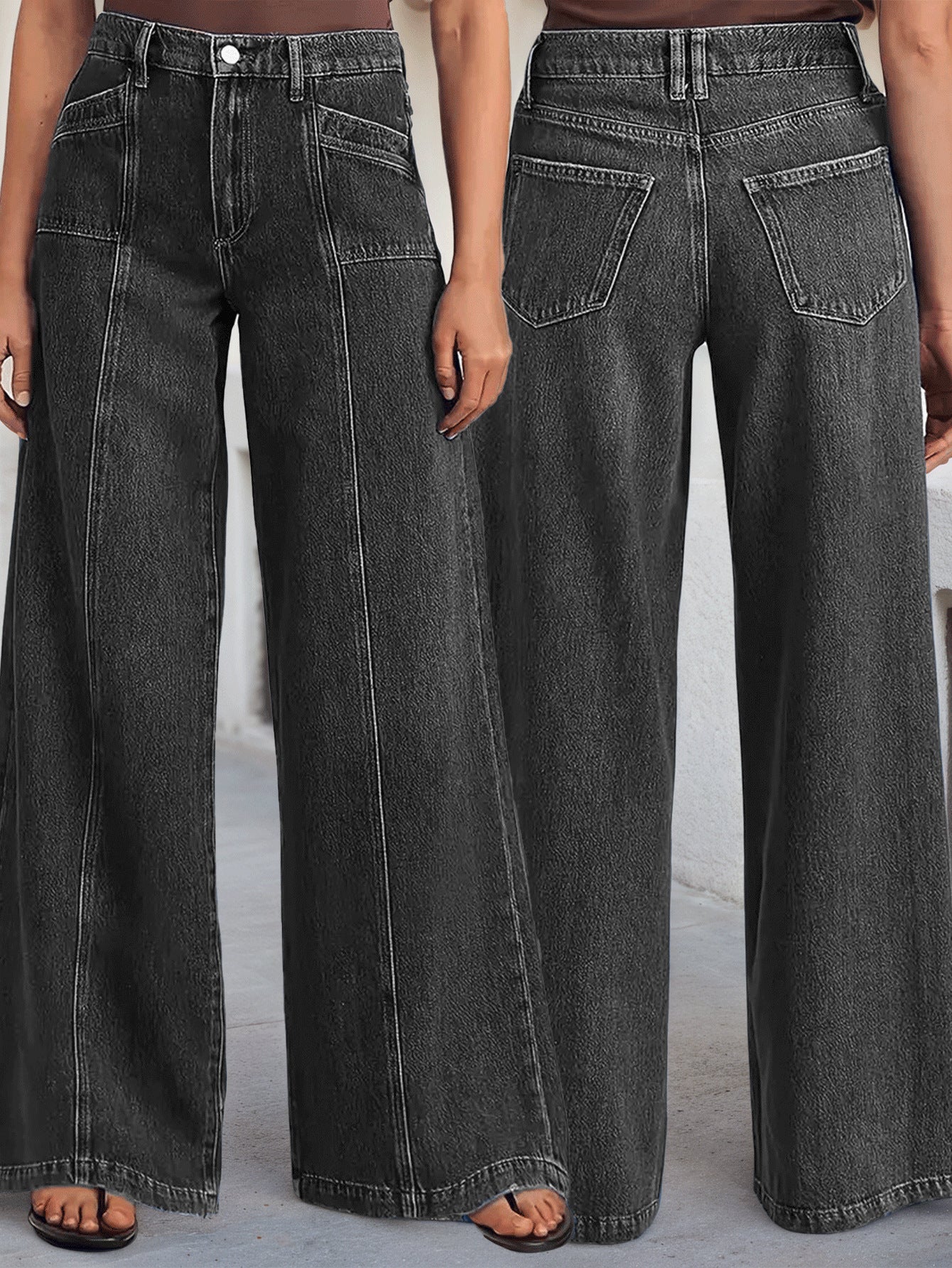 Women's Fashion Loose Wide Leg Comfortable Stretch Denim High Quality Women's Jeans