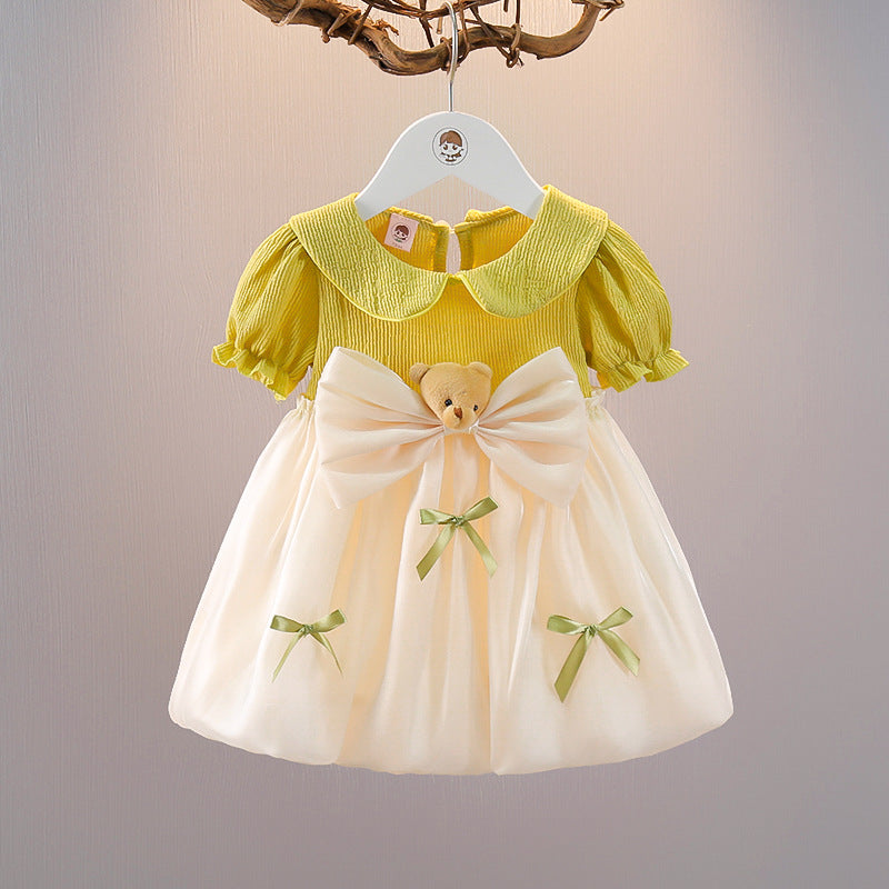Children's Clothing Short Sleeve Princess Fashionable Summer Gauze Children's Dress