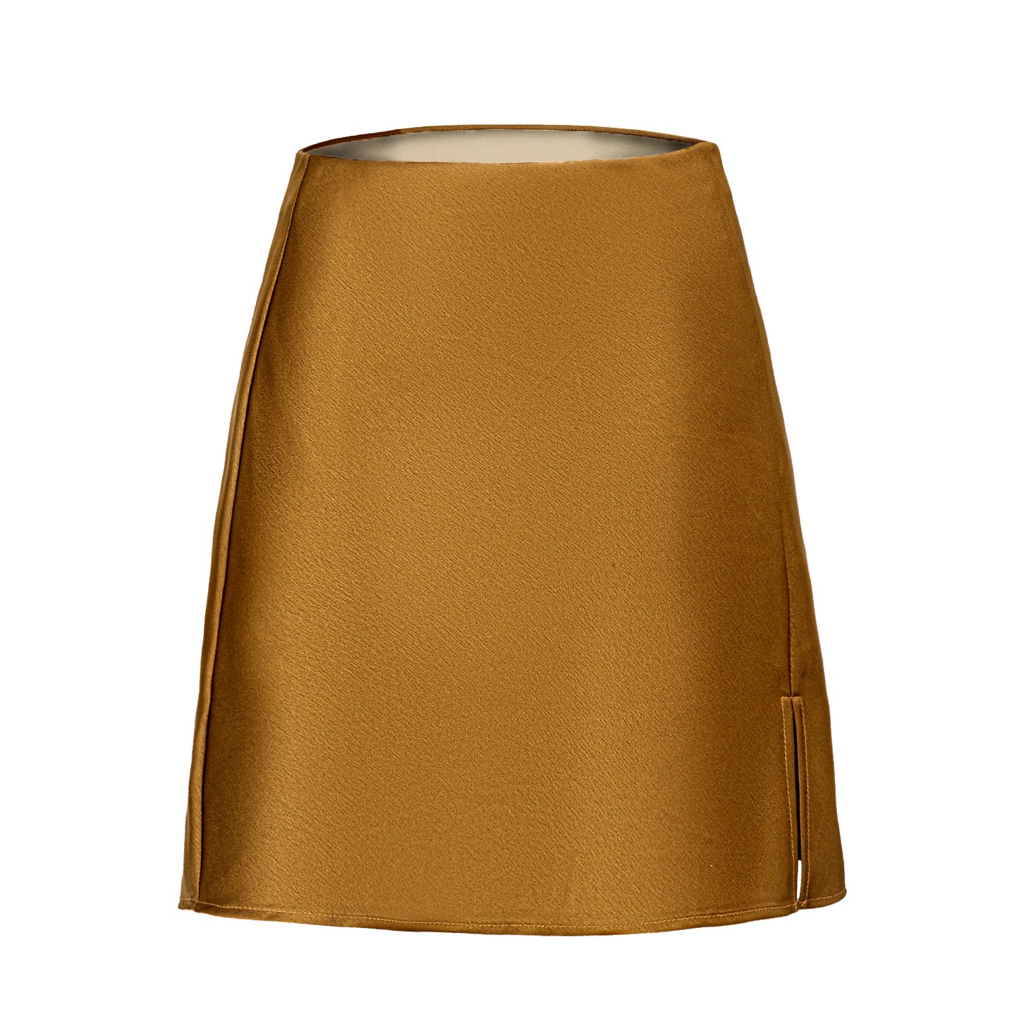 Women's Satin Split High Waist Elastic Sexy A- Skirts