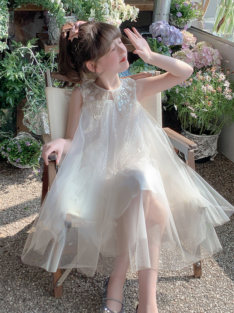 Children's Summer Gauze Western Style Super Nice Children's Dress