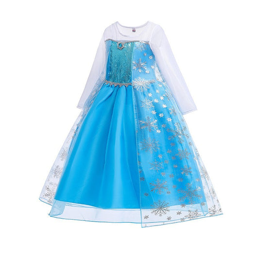 Frozen Princess Lace Gauzy Gown Pettiskirt Children's Dress