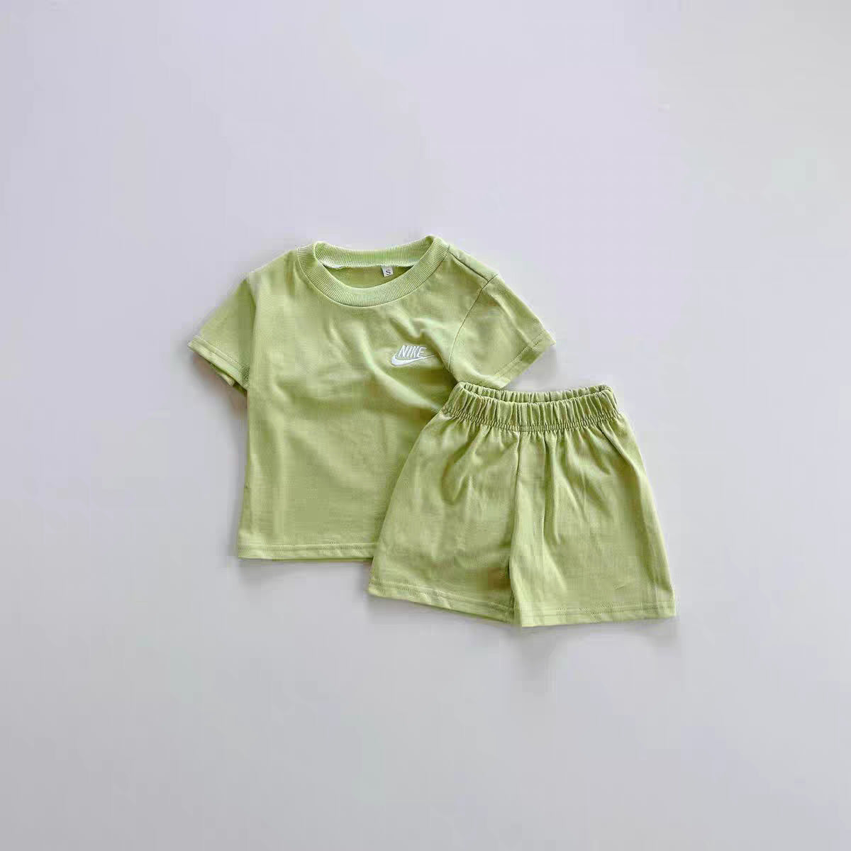 Children's Summer Short-sleeved Shorts Casual Sports Style Embroidered T-shirt Two-piece Fashion Children's Suit