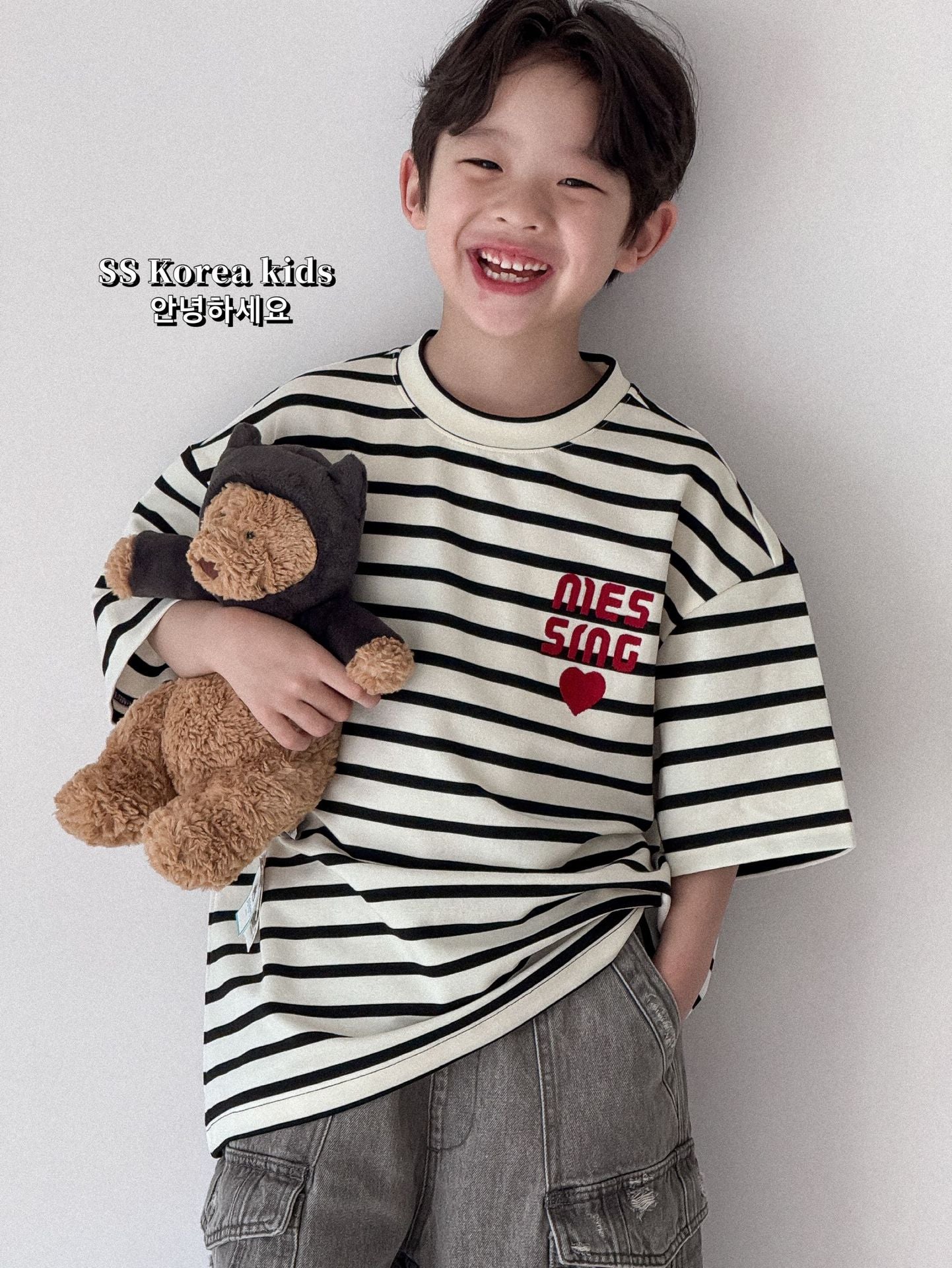Children's Short-sleeved Cotton Top Loose Half Sleeve Children's T-shirt