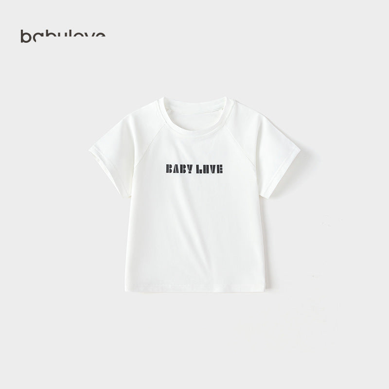 Collection Summer Short Sleeve Infant Cotton Modal Top Going Out Children's T-shirt