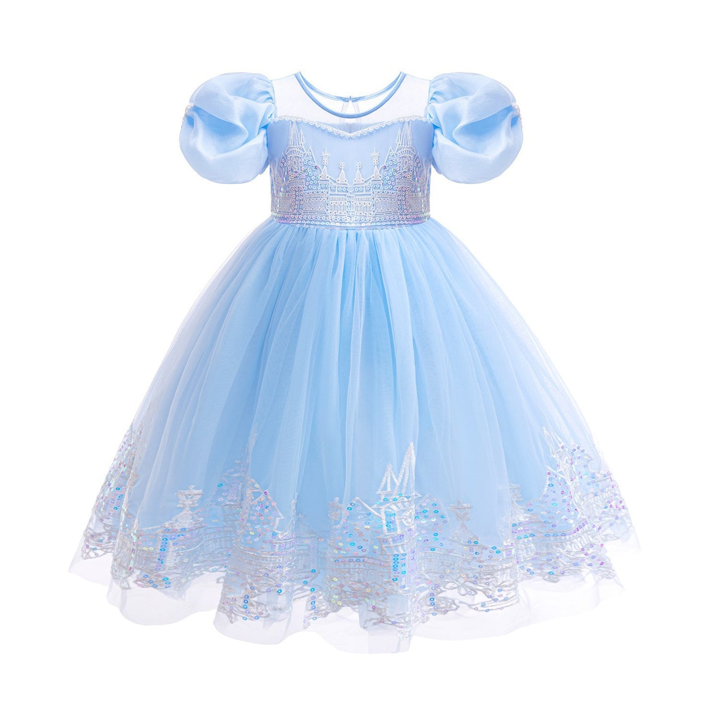 Princess Summer Frozen Birthday Aisha Female Children's Dress