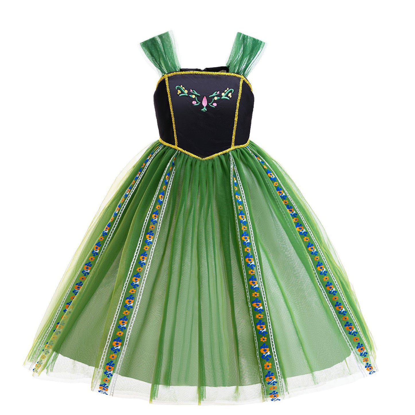 Frozen Princess Anna Tulle Skirt Performance Stage Children's Dress