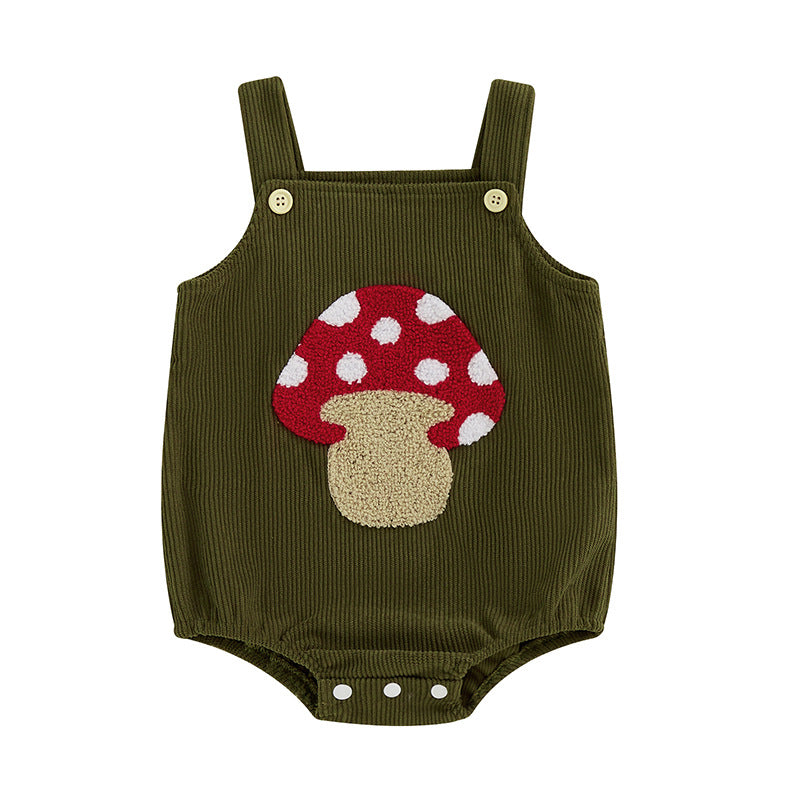 Children's Jumpsuit Strap Cartoon Towel Embroidery Triangle Rompers Jumpsuit, Climbing Suit