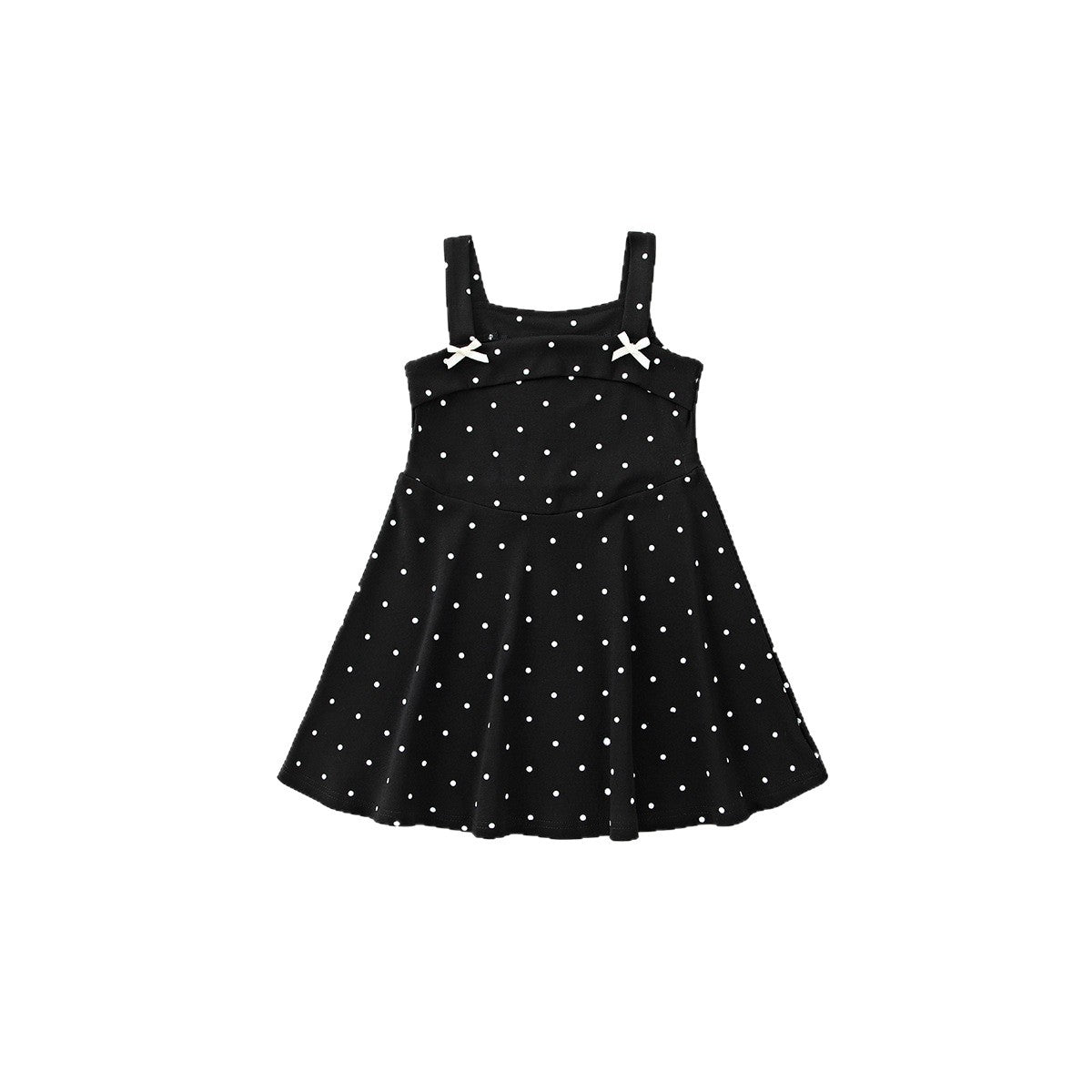 Polka Dot Knit Halter Summer Korean Style Children's Dress