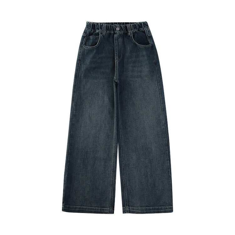 Children's Jeans Baggy Straight Trousers Medium Large Children's Pants