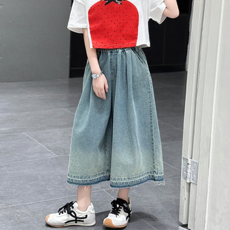 Children's Clothing Big Short Top Pants Two-piece Children's Suit