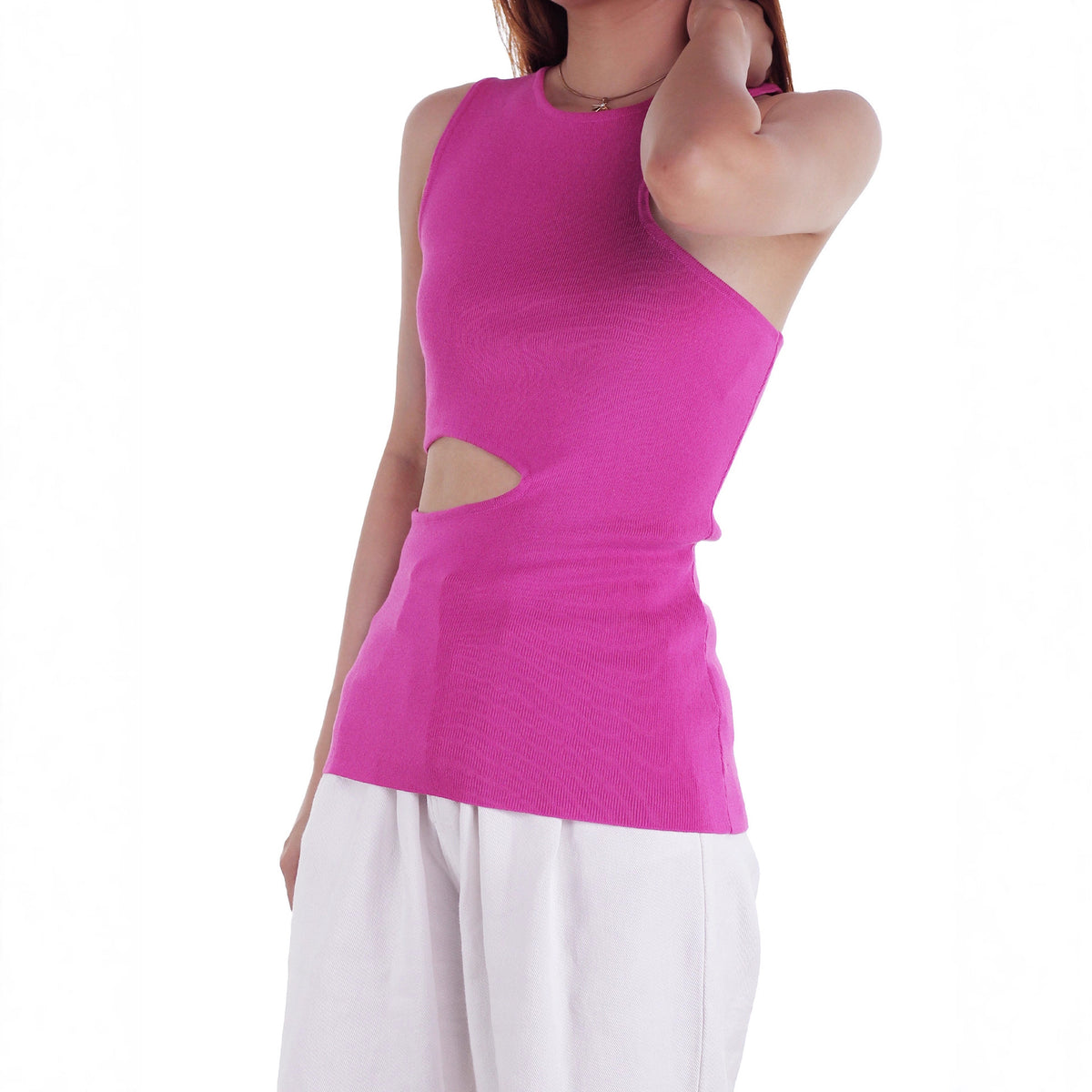 Women's Elegant Knitted Summer Irregular Design Sleeveless Vests