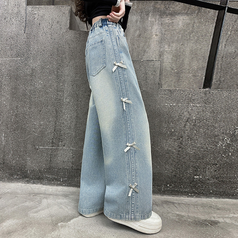 Children's Jeans Western Style Straight Loose Fashion Children's Pants
