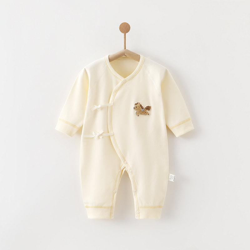 Born Class Pure Cotton Boneless Jumpsuit Long-sleeved Clothes Rompers Jumpsuit, Climbing Suit