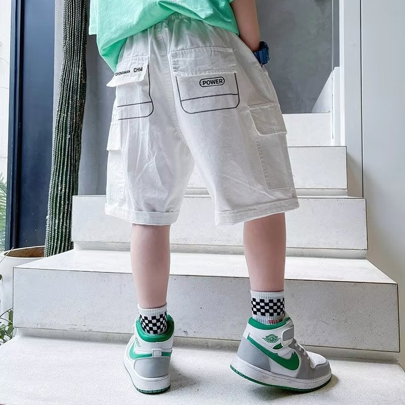 Children's Shorts Summer Middle Overalls Clothing Big Children's Pants