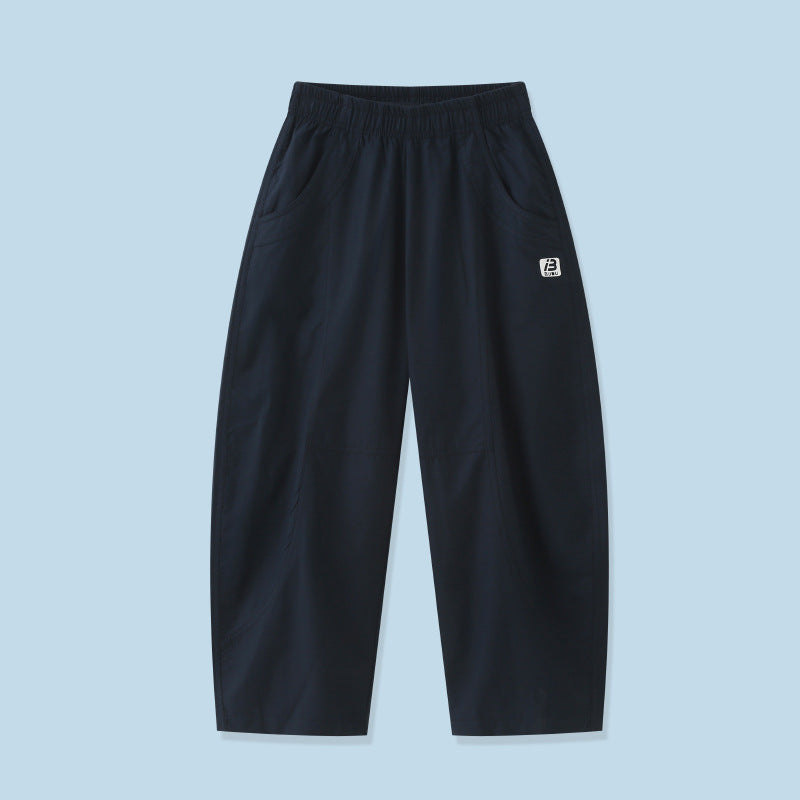 Boy Summer Thin Outer Wear Loose Casual Baggy Teens Children's Pants