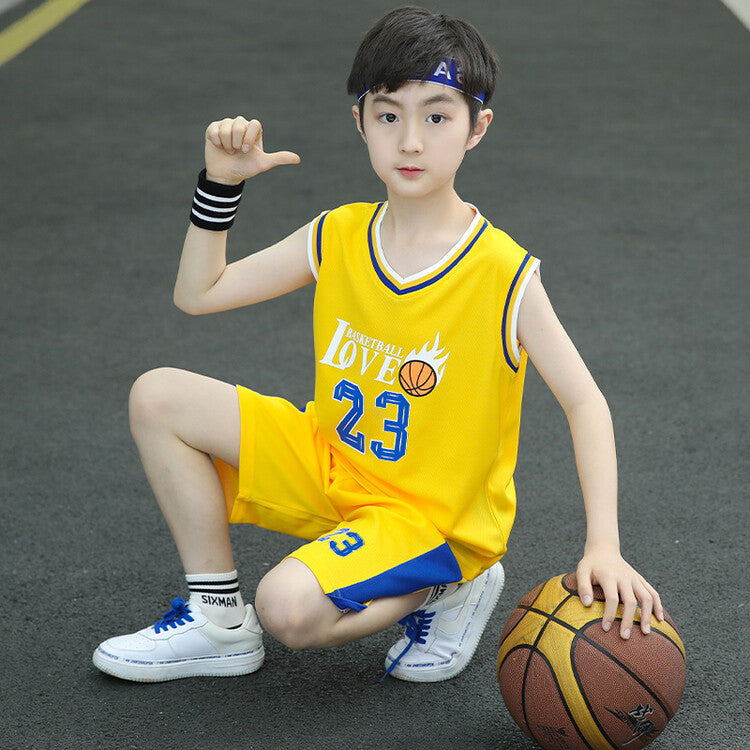 Children's Two-piece Summer Sleeveless Basketball Wear Sports Children's Suit