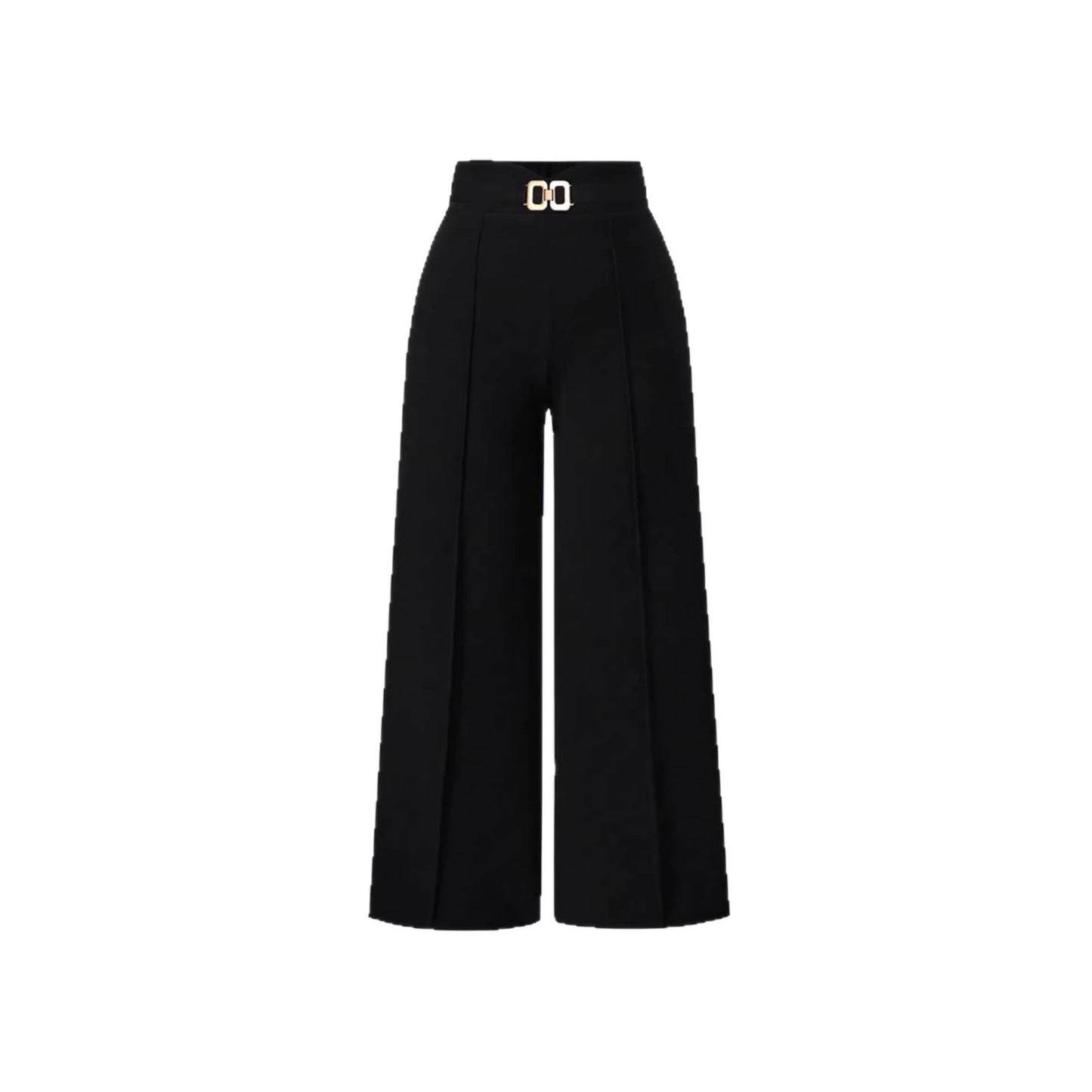 High Waist Lady Temperamental Draping Professional Commute Style Wide Casual Pants