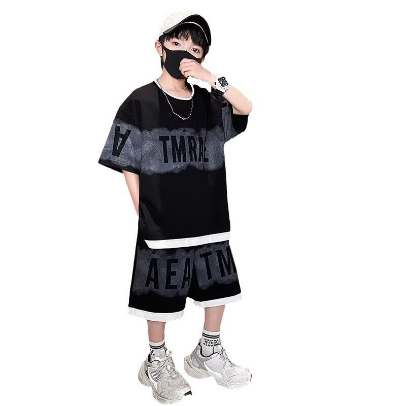 Style Medium Large Ruffle Handsome Fashionable Children's Suit