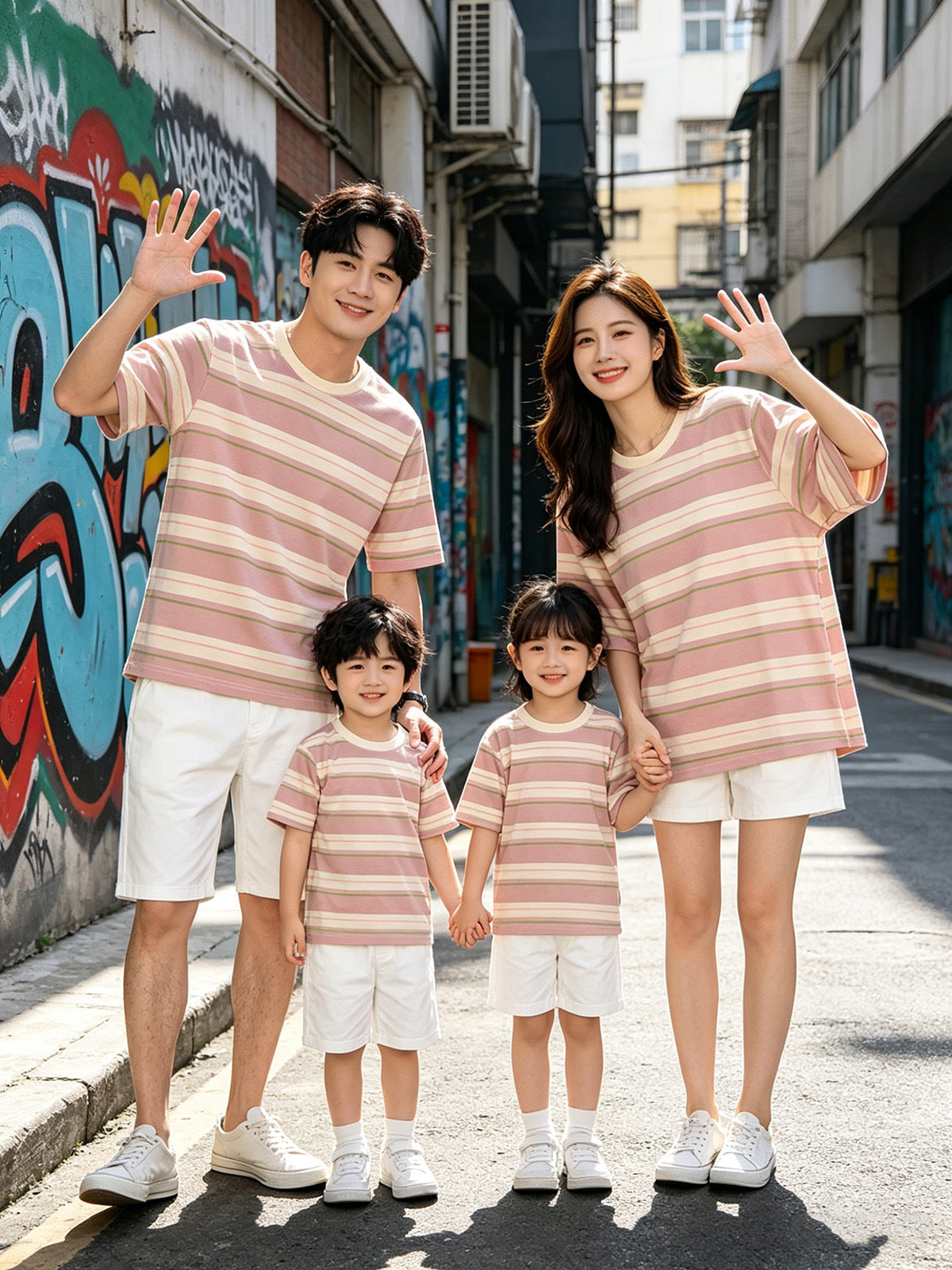 Children's Clothes Summer Casual Short Sleeve Shirt Parent-child Outfit