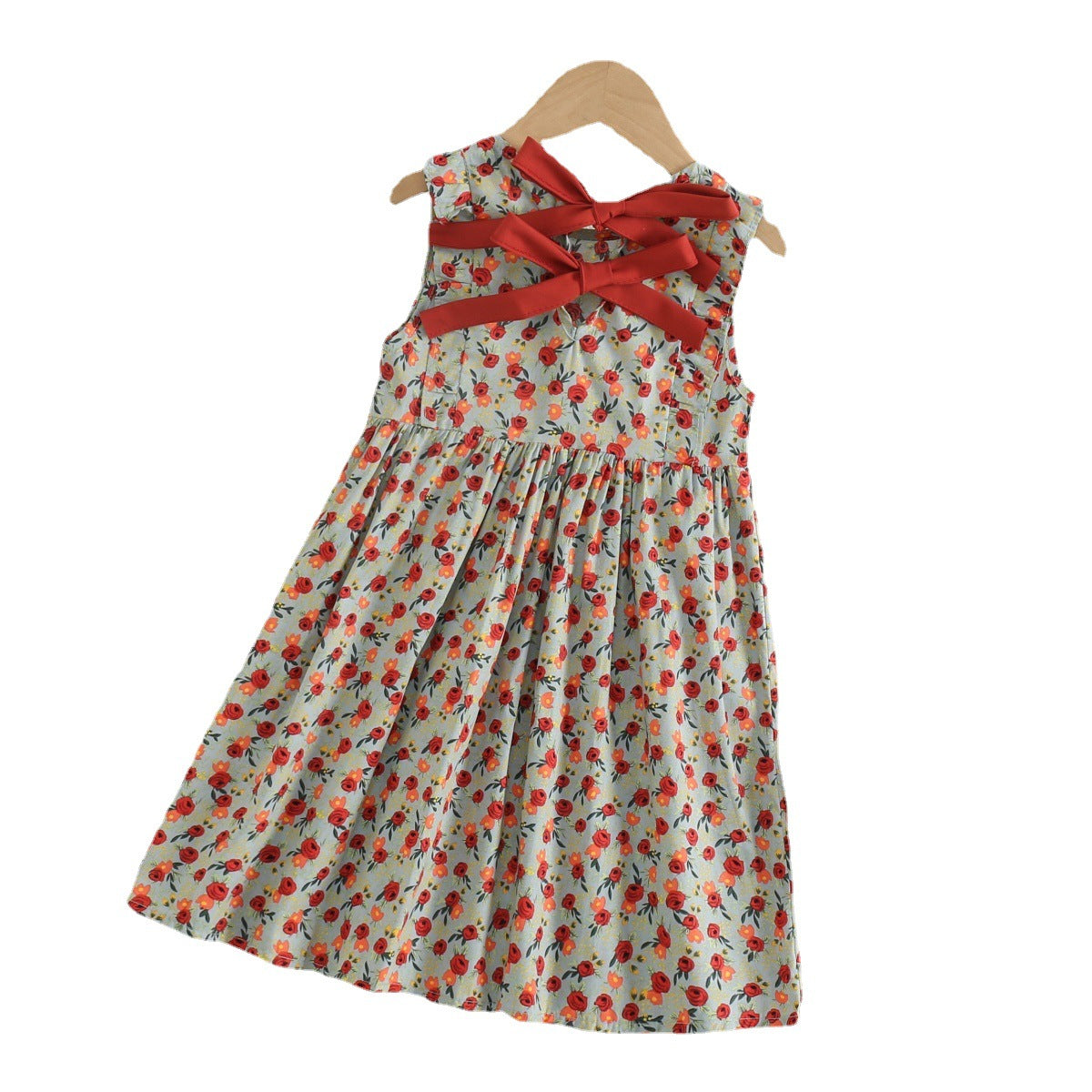Children's Summer Vest Princess Floral Skirt Clothing Children's Dress