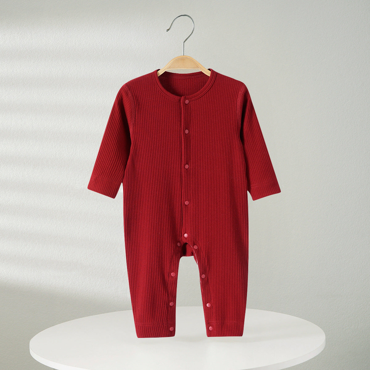 Sleeve Pair Of Buckles Jumpsuit Clothes For Babies Male Female Jumpsuit, Climbing Suit