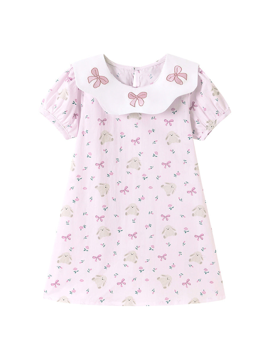 Children's Summer Cute Sweet Western Style Skirt Children's Dress