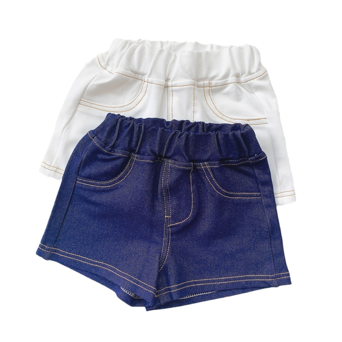 Denim Shorts Summer Clothes Born Knitted Little Children's Pants