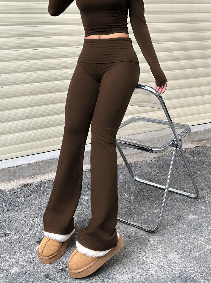 Sleeve Sexy Hot Slim Knit Design Wide Waist Versatile Shorts