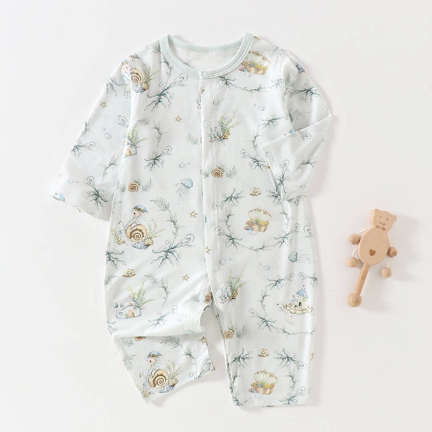 Long Sleeved Romper Infant Class Air Conditioning Clothes Boneless Jumpsuit, Climbing Suit