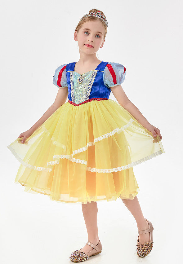Princess Elsa Summer For Queen Aisha Festival Children's Dress