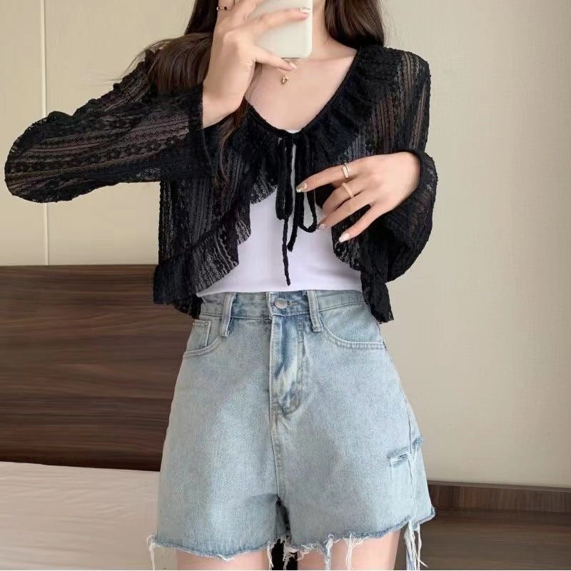 Women's Fashionable Outer Wear Shawl Summer With Coats