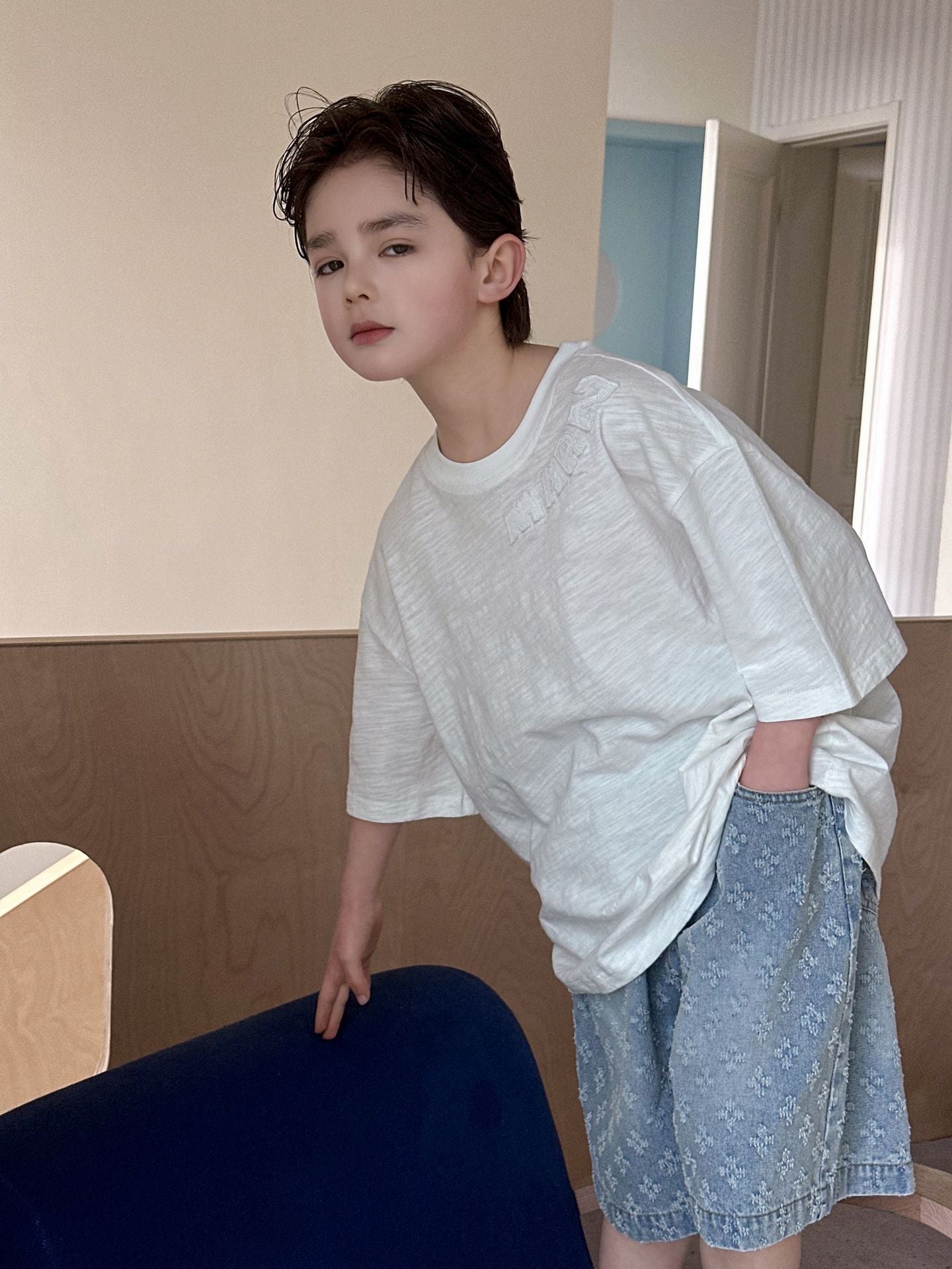 Children's Cotton Short-sleeved Summer Loose Breathable Half-sleeve Top Comfortable Children's T-shirt