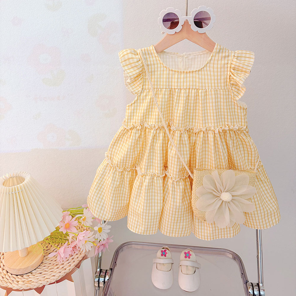Children's Summer Floral Skirt Clothes Sweet Gauze Children's Dress