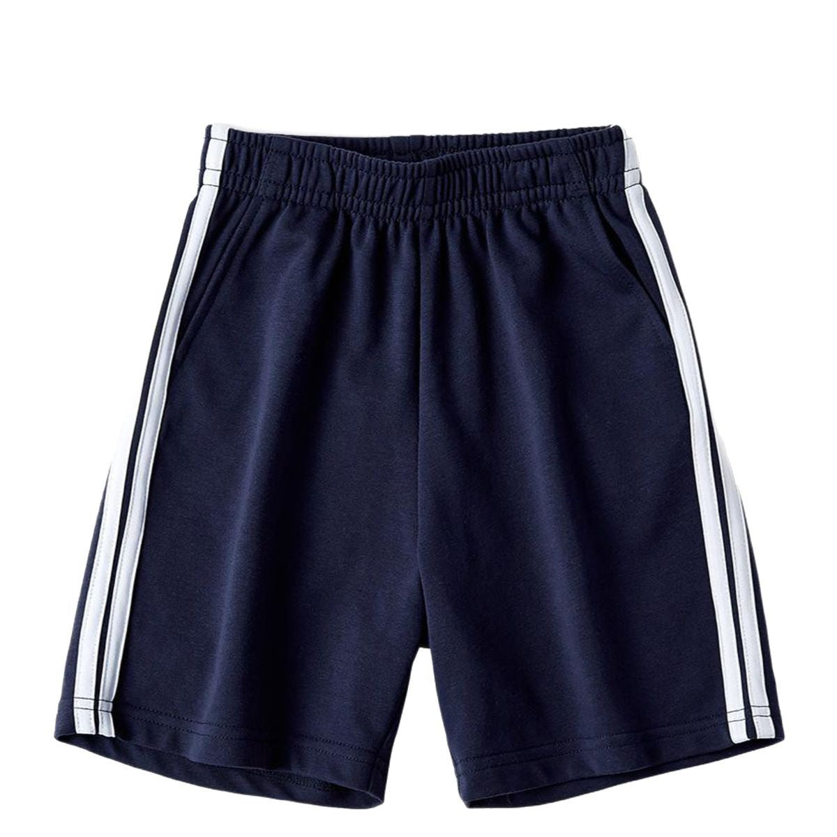 School Uniform Dark Blue Gray 2 Bars White Red Loose Children's Pants