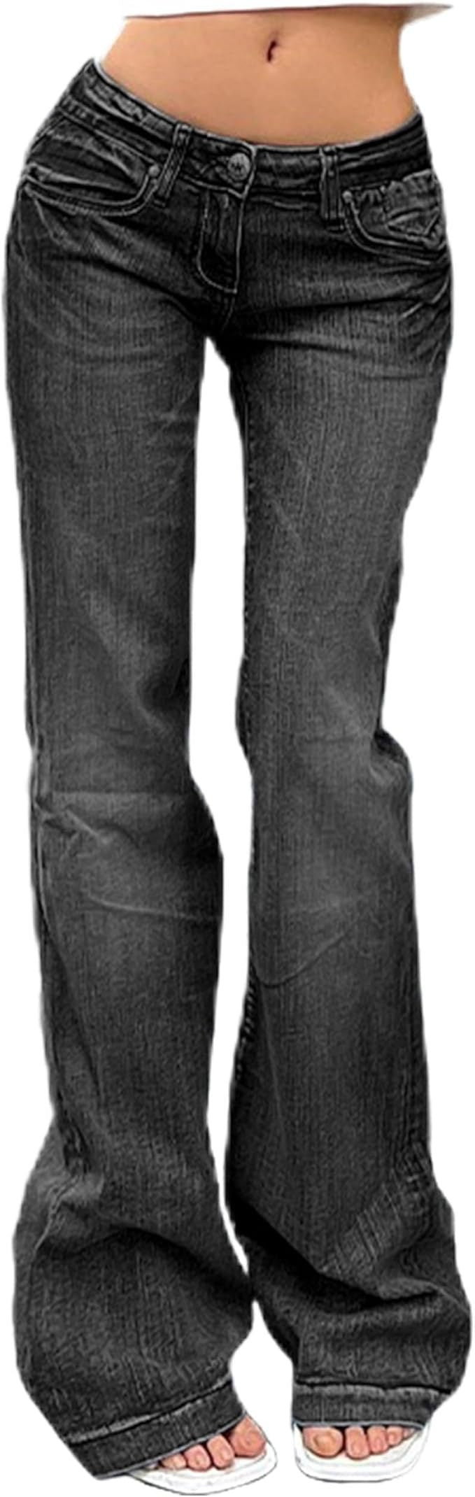 Women's Retro Hot Bell-bottom Slim Fit Slimming Stretch Jeans