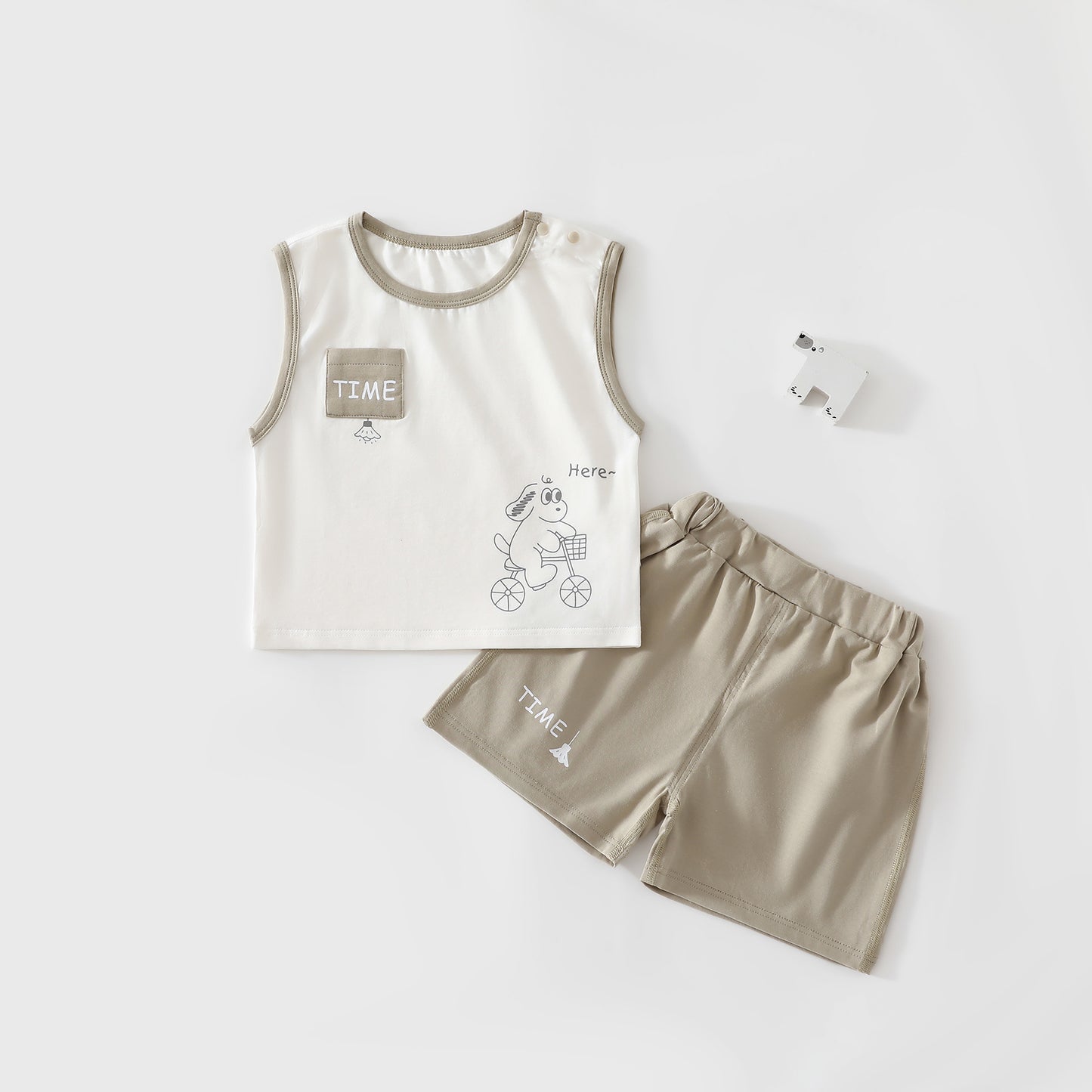 Children's Shorts Split Summer Thin Going Out Two-piece Jumpsuit, Climbing Suit