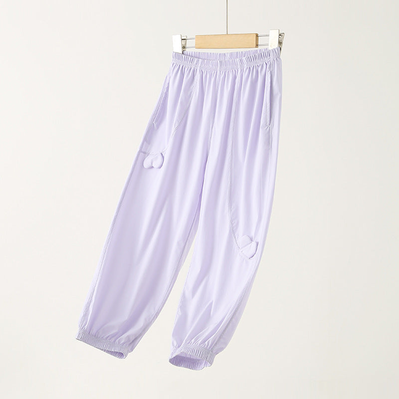 Children's Thin Sports Casual Outer Wear Middle Children's Pants
