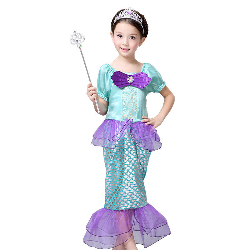 Children's Halloween Costume Clothing Mermaid Princess Skirt Children's Dress