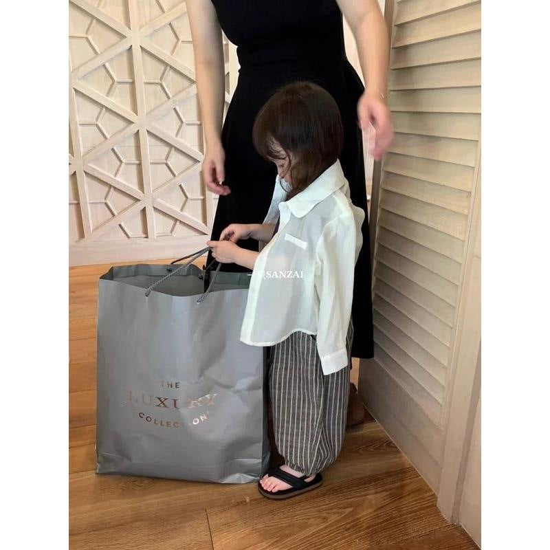 Children's Style Stripe Casual Spring Fashionable Trousers Children's Pants
