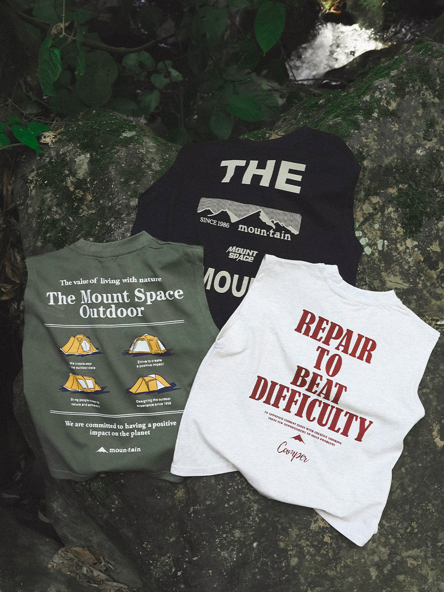 Children's Summer Thin Vest Mountain Outdoor Loose Breathable Children's T-shirt