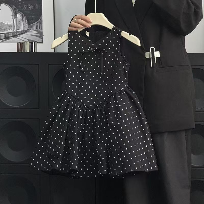Children's Polka Dot Vest Korean Style Fashionable Children's Dress