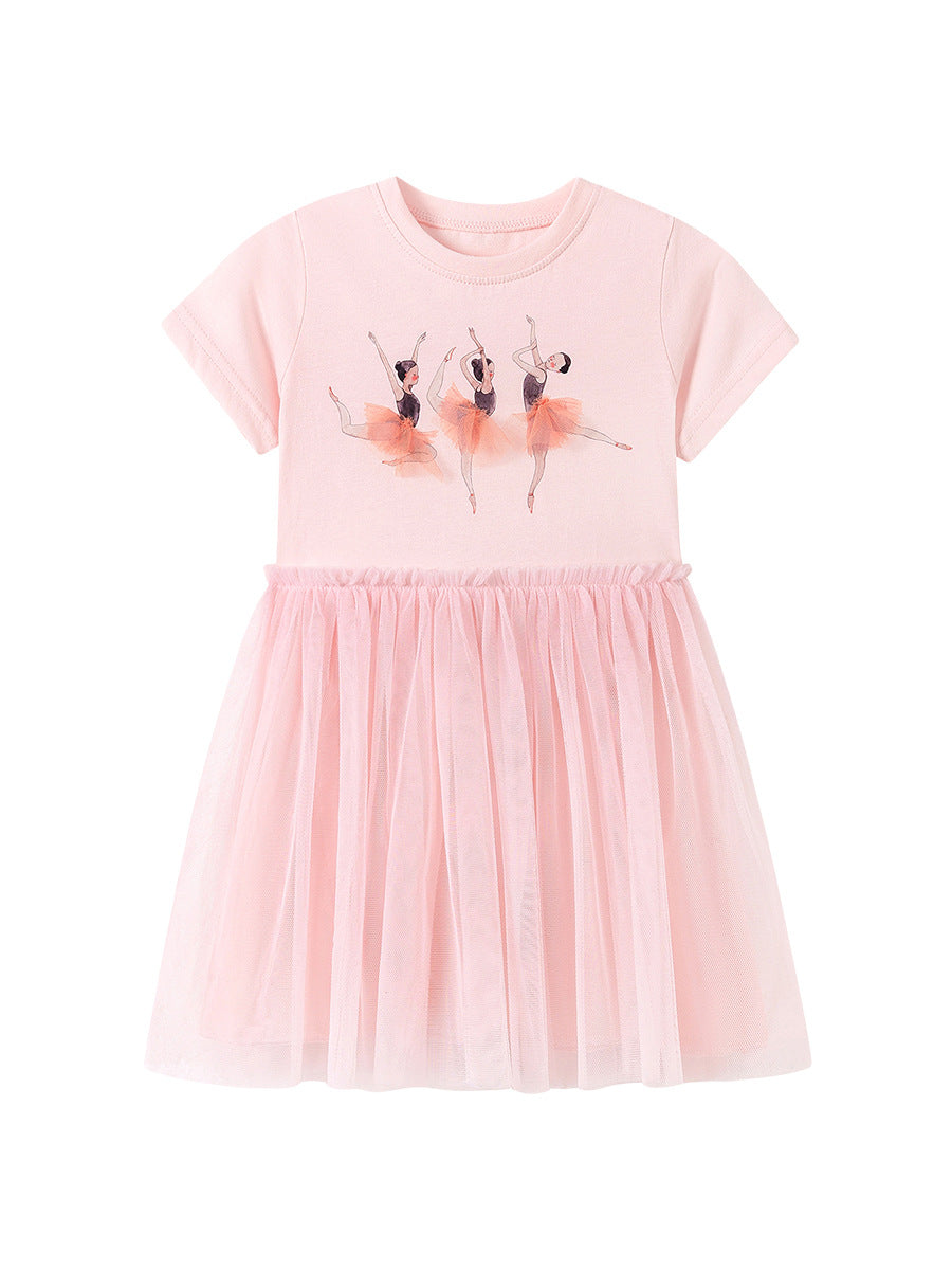 Fashion Children's Summer Cute Mesh Princess Children's Dress