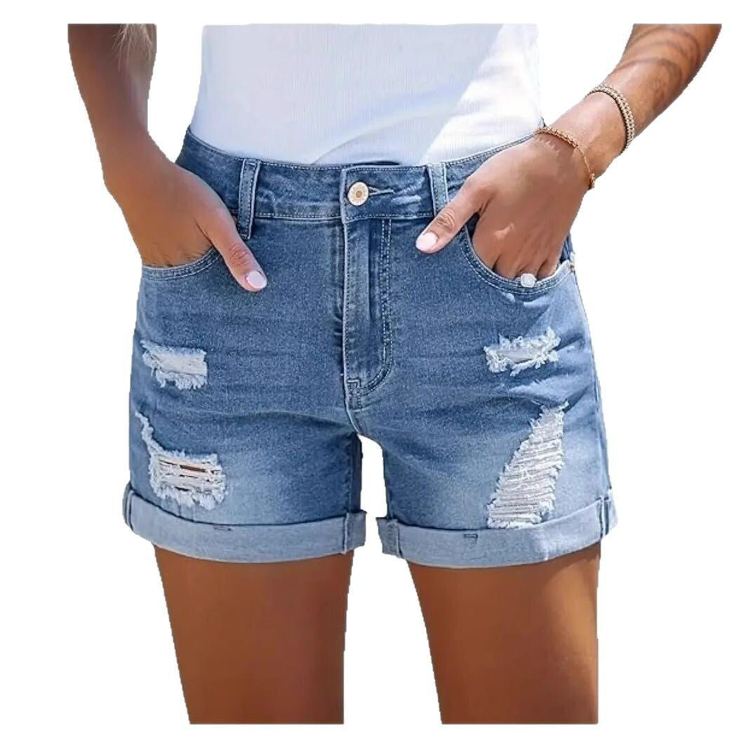 Women's High Waist Comfort Slim Fit Slimming Fashionable Straight Women's Jeans