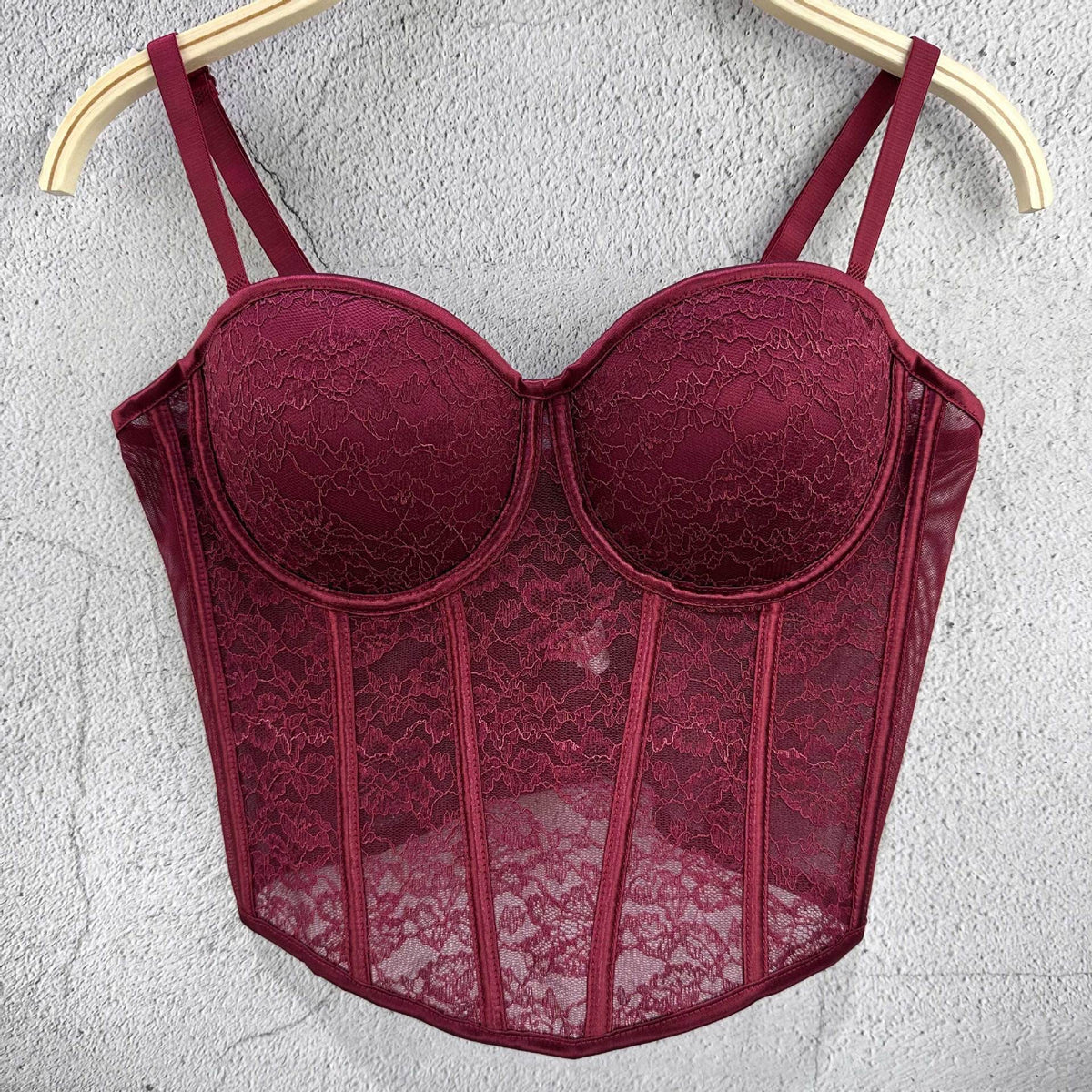 Fishbone Bra Push Up Sexy Pure Desire With Chest Pad Small Vest/suspenders/tube Top