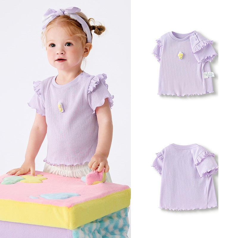Children's Short Sleeve Tops Clothing Sweet Exquisite Children's T-shirt