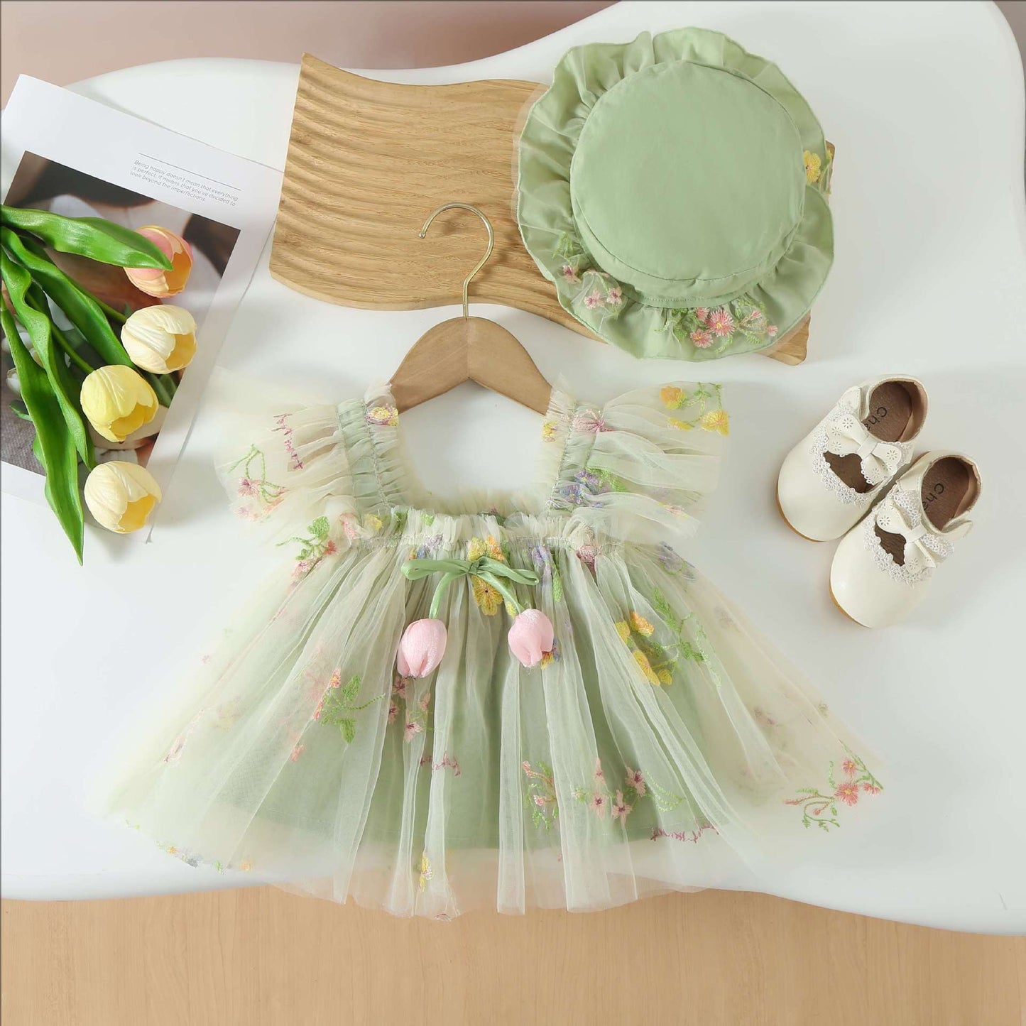 Children's Summer Outing Thin Skirt Short Clothes Children's Dress