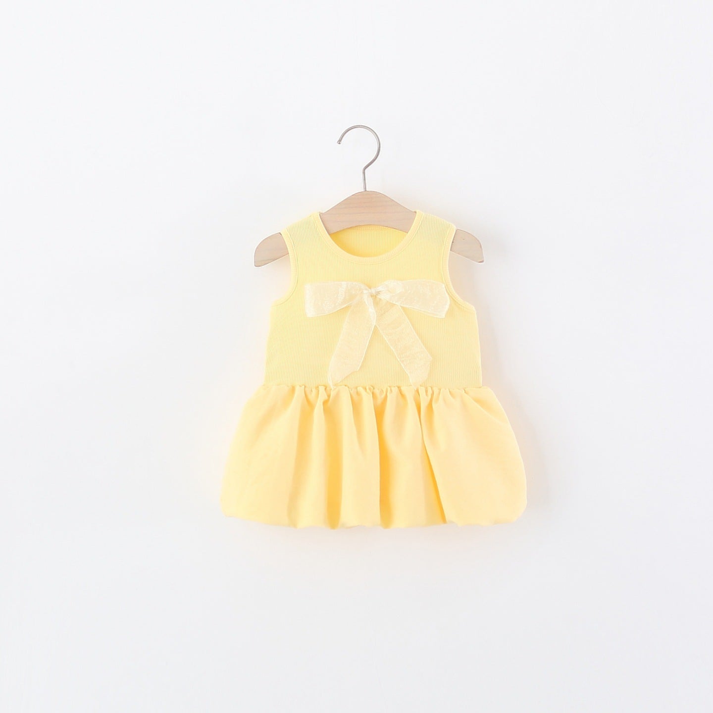 Children's Sleeveless One-piece Summer Sweet Solid Color Children's Dress
